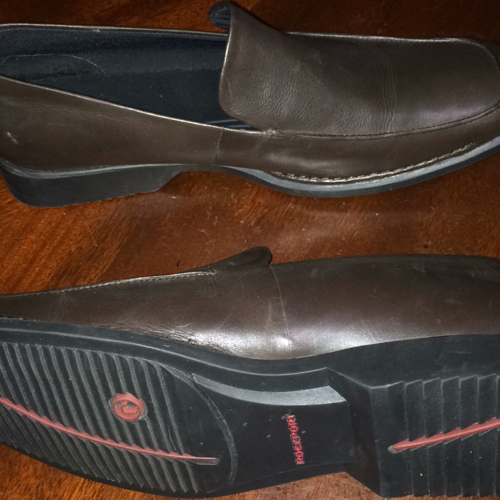 Rockport Brown Leather Loafers 10M Men’s